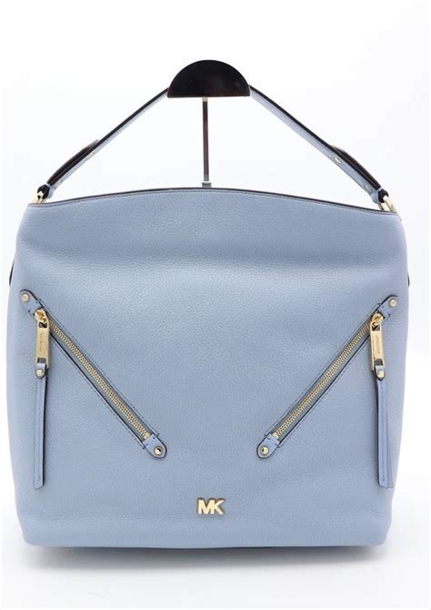 MICHAEL Michael Kors Womens Evie Large Hobo Pale Blue 